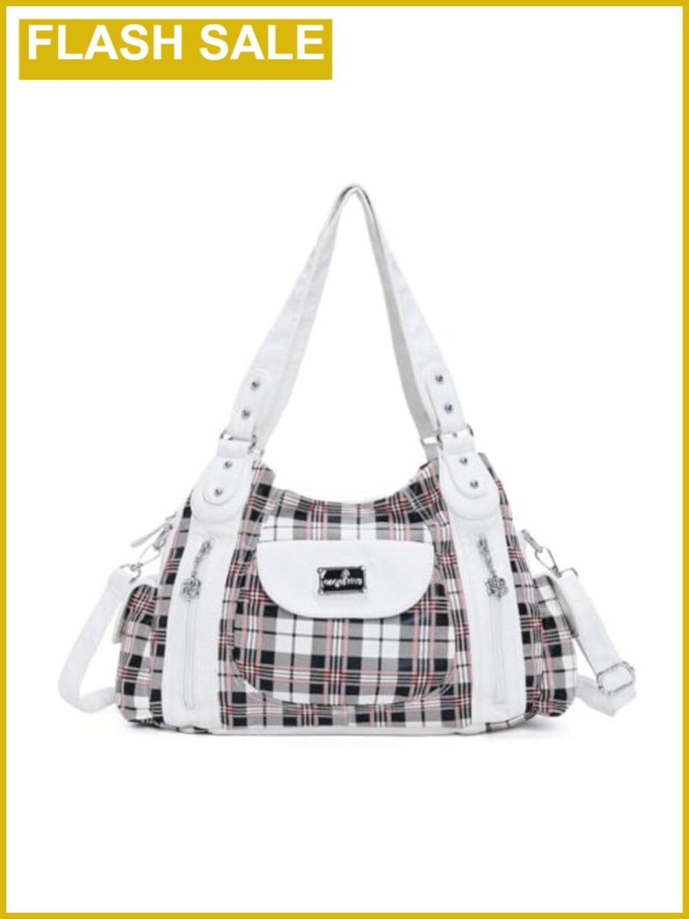 Large Hobo Tote Purse Faux Leather Shoulder Bag with Multiple Pockets